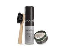 Cocciné - Set per la cura delle scarpe | pulizia e protezione delle scarpe | scarpe lisce | cura della pelle liscia | scarpe eleganti | scarpe casual | sapone per la pulizia delle scarpe con spazzola