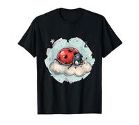 Coccinella Che Dorme sonnecchiando Nuvola, Animale Addormentato Amante Maglietta