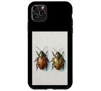 Coccinella Coppia pittura ad acquerello insetto arte insetto natura Custodia per iPhone 11 Pro Max