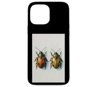 Coccinella Coppia pittura ad acquerello insetto arte insetto natura Custodia per iPhone 13 Pro Max
