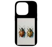 Coccinella Coppia pittura ad acquerello insetto arte insetto natura Custodia per iPhone 14 Pro