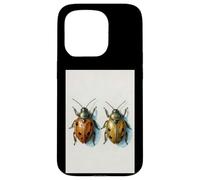 Coccinella Coppia pittura ad acquerello insetto arte insetto natura Custodia per iPhone 15 Pro