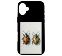 Coccinella Coppia pittura ad acquerello insetto arte insetto natura Custodia per iPhone 16 Plus