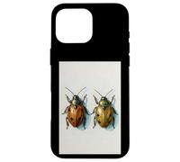 Coccinella Coppia pittura ad acquerello insetto arte insetto natura Custodia per iPhone 16 Pro Max