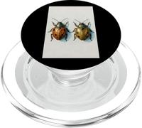 Coccinella Coppia pittura ad acquerello insetto arte insetto natura PopSockets PopGrip per MagSafe