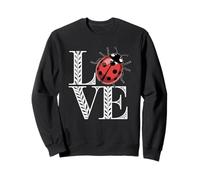 Coccinella fiore cuore amore pace coccinella coccinella Felpa