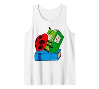 Coccinella leggere un libro di coccinelle - Leggere è divertente Canotta