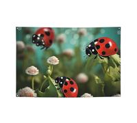 Coccinella paesaggio Banner Party Decor Sfondo Bandiera Festa di compleanno Fotografia Sfondo Decorazione Banner e segni Decorazione della parete Banner Parti Forniture Bomboniere 180 x 119 cm