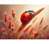 Coccinella vegetale - Puzzle 100 Pezzi - Puzzle Fai da te 40x28 cm,Intrattenimento Creativo - Puzzle Per Adulti E Tutta La Famiglie