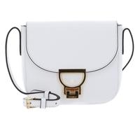 COCCINELLE Arlettis Crossbody Grained Leather Brillant White