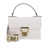 Coccinelle Arlettis Signature Handbag Grained Leather Blanco