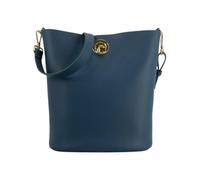Coccinelle Pelle borsa a tracolla Nikla Handbag Double Grainy Leather Deep Blue/Sandshell