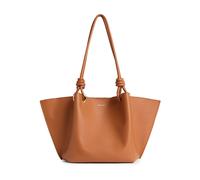 Coccinelle borsa a tracolla Finn Handbag pelle grana Crab marrone chiaro