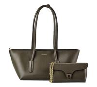 Coccinelle Beat Borsa a spalla Vera Pelle 27 cm oliva