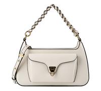 Coccinelle Beat Borsa a spalla Vera Pelle 28 cm bianco
