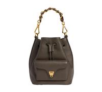 Coccinelle Beat Mini Borsa Borsa a tracolla Vera Pelle 17 cm grigio