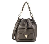 Coccinelle Beat Mini Borsa Borsa a tracolla Vera Pelle 17 cm grigio