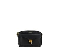 Coccinelle Black Calf Leather Bos Taurus Shoulder Bag