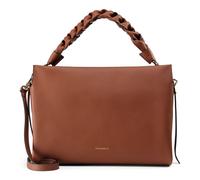 Coccinelle Pelle borsetta borsa a tracolla Boheme Grana Double Hand Bag Cognac/Noir marrone