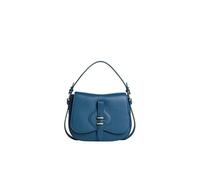 Coccinelle Borsa a mano in pelle con tracolla e patta small Mavery Colore Deep Blu
