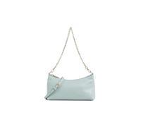 Coccinelle Borsa a Spalla Baguette Aura S, Aquamarine, Pelle, 22x12x7 cm, con Tracolla Regolabile e Catena