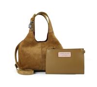 Coccinelle Pelle borsetta borsa a tracolla C-Easy Handbag Suede Seagrass cachi