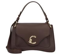 Coccinelle C-Me Grained Leather Handbag Brunette
