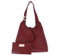Coccinelle C-Easy Borsa hobo rosso, pelle granulata, donna