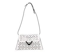 COCCINELLE borsa a tracolla Dew Cow Perforation Handbag Blanco