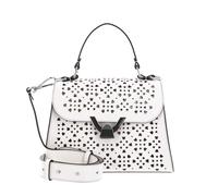 COCCINELLE borsa a tracolla Dew Cow Perforation Handbag Blanco