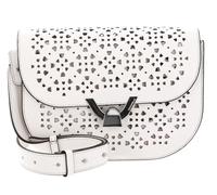 COCCINELLE borsa a tracolla Dew Crossbody Grained Leather Blanco