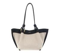 Coccinelle borsa a tracolla Finn Canvas Handbag Natural/Noir beige