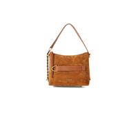 Coccinelle - Borsa a tracolla in camoscio Gretel - - Bags - Donna - Marrone - ONE SIZE