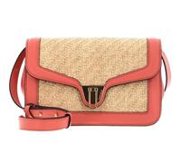 Coccinelle borsa a tracolla Marvin Twist Rafia Handbag Natural/Geranium beige corallo