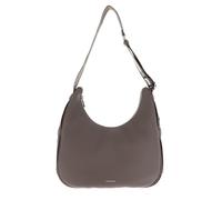 Coccinelle borsa a tracolla Raquel Handbag Double Grainy Leather Warm Taupe/Rosette grigio talpa