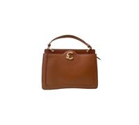 Coccinelle Borsa C-Me, Pelle Cognac, 32,5 x 24 x 9 cm, con Tracolla Regolabile