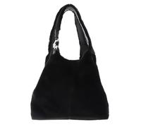 Coccinelle borsa shopper borsa a tracolla C-Easy Synthetic Fur Shopper Noir/Noir nero