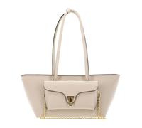 COCCINELLE borsa shopper Double Beat Grained Leather Handbag Sandshell