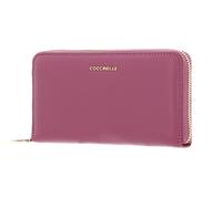 Coccinelle Metallic Soft Wallet Grained Leather Pulp Pink
