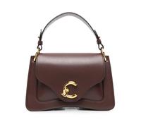 Coccinelle Pelle borsa a tracolla borsetta C-Me Calf Handbag Smooth Leather Berry viola scuro
