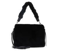 Coccinelle borsetta borsa a tracolla Boheme Synthetic Fur Handbag Noir/Noir nero
