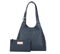 Coccinelle C-Easy Borsa a spalla Vera Pelle 34 cm blu