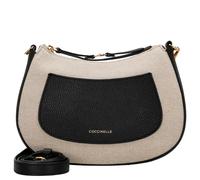 Coccinelle C-Easy Canvas - Borsa a tracolla 22 cm (natural/noir)