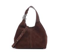 Coccinelle C-Easy Suede Borsa a mano marrone, pelle bovina ruvida, donna