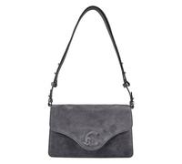 Coccinelle C-Me Borsa a spalla Vera Pelle 26 cm grigio