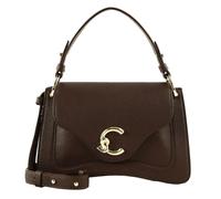 Coccinelle C-Me Grained Leather Handbag Brunette