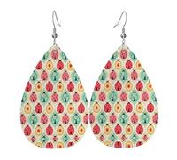 Coccinelle Cartoon Modello Orecchino In Pelle Per Le Donne Orecchini A Goccia Orecchini In Pelle Alla Moda Orecchini Pendenti Gioielli Regali Per Mamma Moglie Figlie