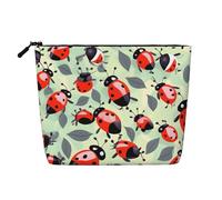 Coccinelle Cartoon Pattern Stampa Carino Impermeabile Makeup Bag per le Donne Zipper Viaggio Toiletry Pouch