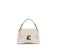 Coccinelle Cream Calf Leather Bos Taurus Shoulder Bag