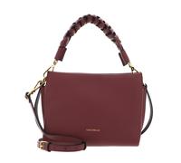 COCCINELLE Crossbody Double Grainy Leather Brandy / Gren. Red